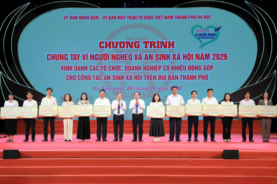 Hà Nội huy động hơn 77 tỷ đồng chung tay vì người nghèo và an sinh xã hội