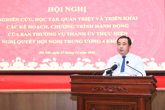 Bí thư Thành ủy Hà Nội Trần Đức Thắng: Không để công việc chỉ chuyển động khi có yêu cầu, nhắc nhở