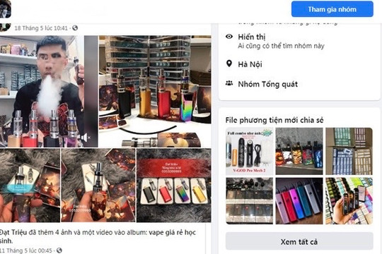 Chặn tiếp thị thuốc lá trá hình trên mạng xã hội, bảo vệ giới trẻ