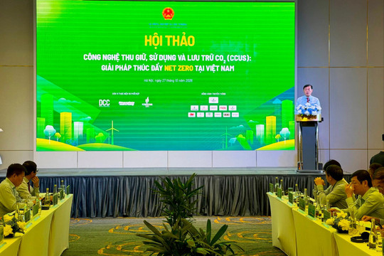 Giảm phát thải bằng giải pháp thu giữ, sử dụng và lưu trữ CO₂