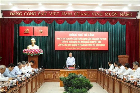Tổng Bí thư, Chủ tịch nước Tô Lâm: TP Hồ Chí Minh nâng cao năng lực thực thi, giải quyết công việc đến kết quả cuối cùng