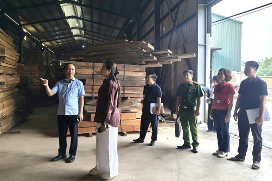 Xã Đoài Phương quyết liệt xử lý vi phạm đất đai, xây dựng, PCCC