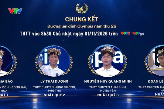 Bốn "nhà leo núi" trước giờ tranh vòng nguyệt quế Olympia 2026