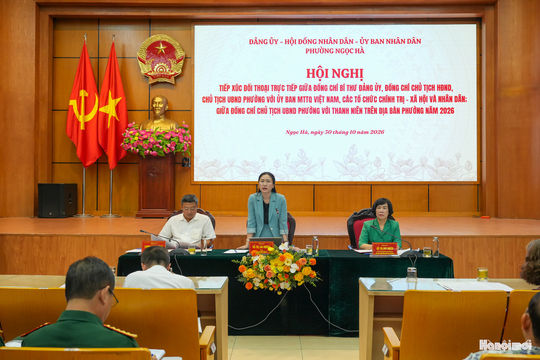 Lãnh đạo phường Ngọc Hà đối thoại, giải quyết kiến nghị từ cơ sở
