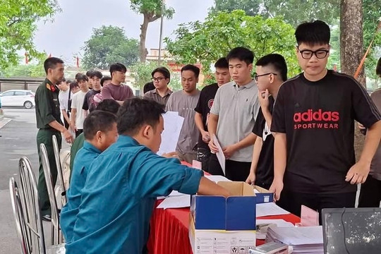 Xã Quang Minh khám sơ tuyển sức khỏe nghĩa vụ quân sự năm 2027
