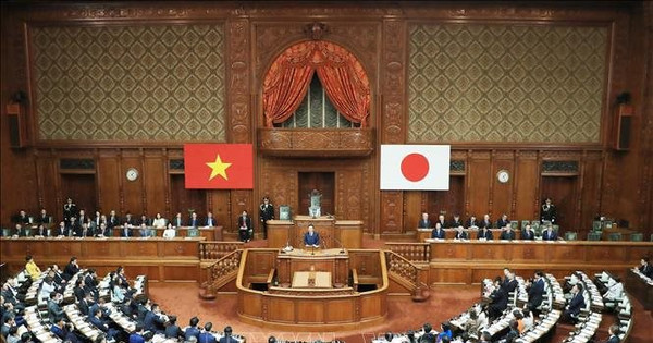 ボー・ヴァン・トゥオン大統領は国会で演説し、日本の国会指導者らと会談した