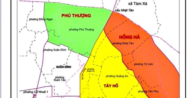 Phường Tây Hồ và Phú Thượng dự kiến là tên gọi mới của quận Tây Hồ sau sắp  xếp