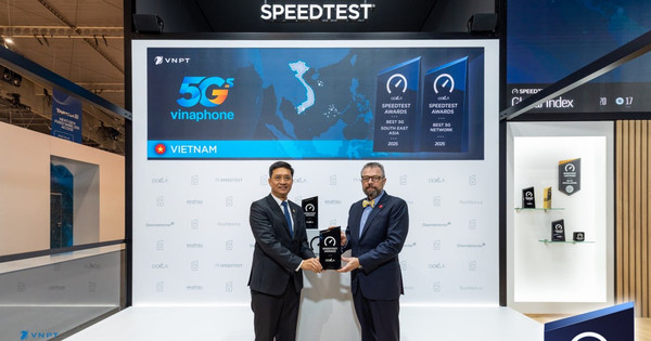 VinaPhone được đánh giá là "Mạng 5G tốt nhất Đông Nam Á" tại MWC 2026