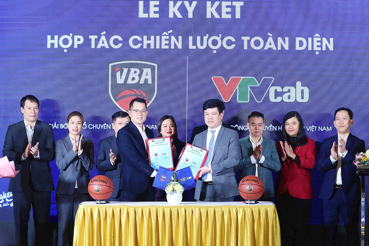 VBA ký kết hợp tác chiến lược toàn diện với VTVcab nhằm nâng tầm bóng rổ Việt Nam
