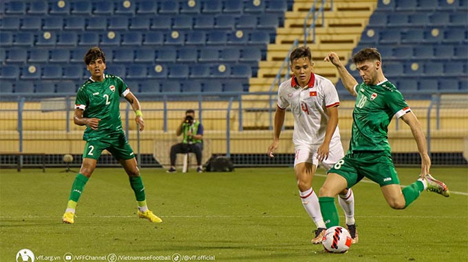 Nhận hai thẻ đỏ, U23 Việt Nam thua đậm U23 Iraq trong trận ra quân tại Giải Doha Qatar Cup 2023