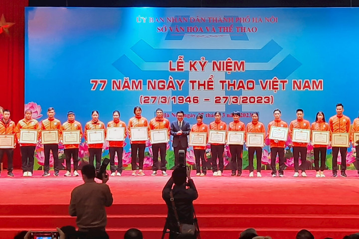 Hà Nội: Tổ chức khen thưởng các tập thể, cá nhân có thành tích xuất sắc tại Đại hội Thể thao toàn quốc năm 2022