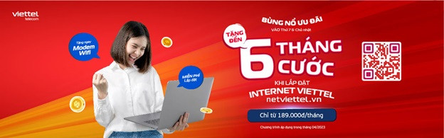 Lắp mạng Viettel Hà Nội ngày vàng tháng 4 giảm 20% khi lắp internet cáp quang wifi