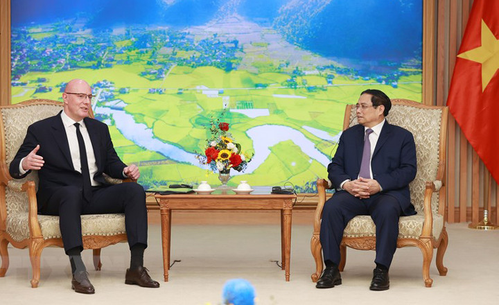Thủ tướng Phạm Minh Chính tiếp Phó Thủ tướng Chính phủ Liên bang Nga Dmitry Chernyshenko