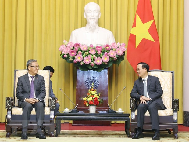 Chủ tịch nước Võ Văn Thưởng tiếp Trưởng ban Đối ngoại Trung ương Lào