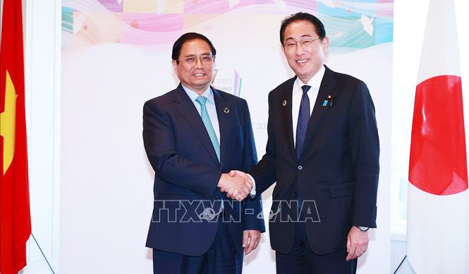 Thủ tướng Phạm Minh Chính hội đàm với Thủ tướng Nhật Bản Kishida Fumio