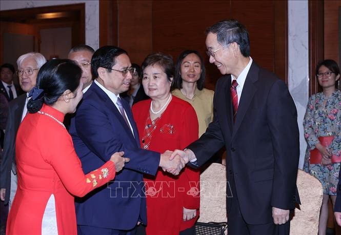 Thủ tướng Phạm Minh Chính gặp gỡ các nhân sĩ hữu nghị Trung Quốc