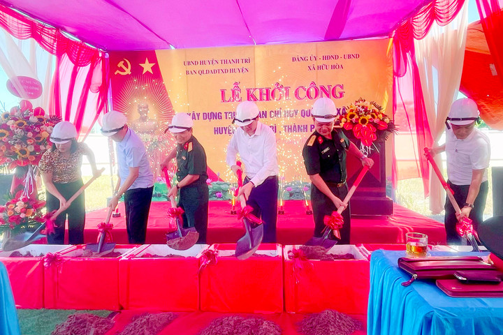 Huyện Thanh Trì khởi công xây dựng trụ sở Ban Chỉ huy quân sự xã Hữu Hòa