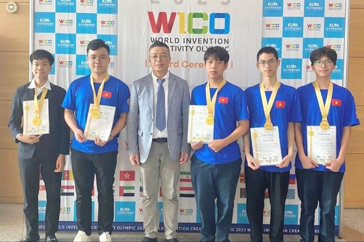 Học sinh Việt Nam giành HCV tại Olympic Phát minh và sáng chế khoa học quốc tế