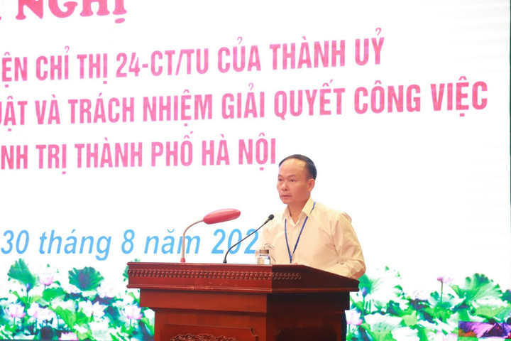 Quận Long Biên mở đợt sinh hoạt toàn Đảng bộ thực hiện Chỉ thị 24