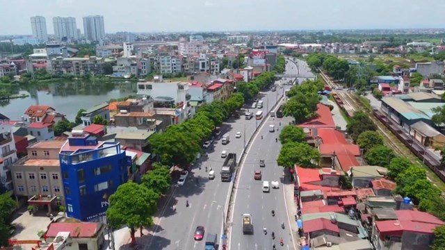 Xây dựng đường 4 làn xe tại Thanh Liệt, Tả Thanh Oai, huyện Thanh Trì