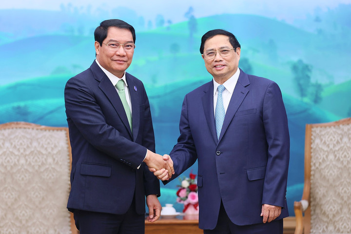Thủ tướng Phạm Minh Chính tiếp Đô trưởng Vientiane (Lào)