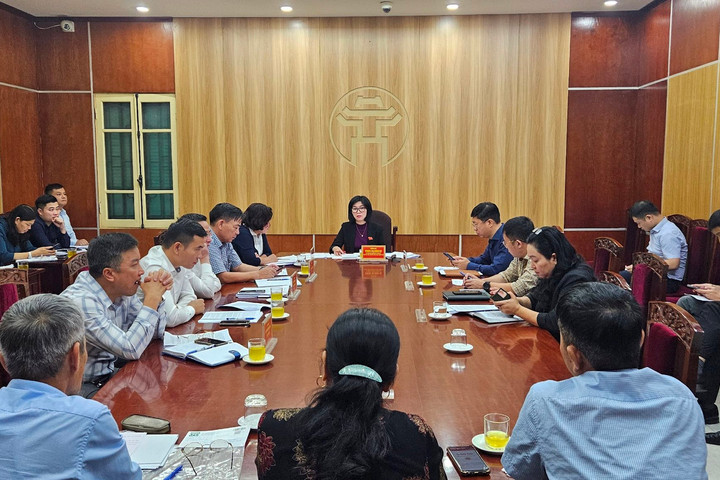 Phó Chủ tịch Thường trực HĐND thành phố Phùng Thị Hồng Hà tiếp công dân theo vụ việc