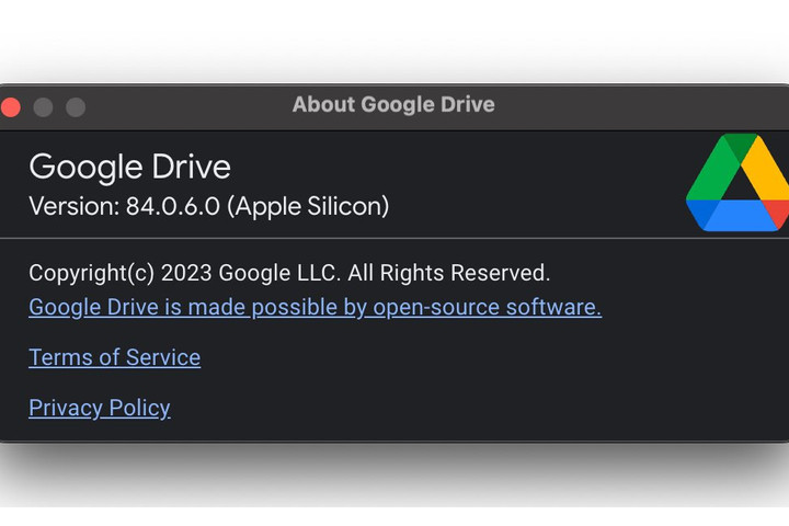 Người dùng không thay đổi thiết lập Google Drive để tránh mất dữ liệu