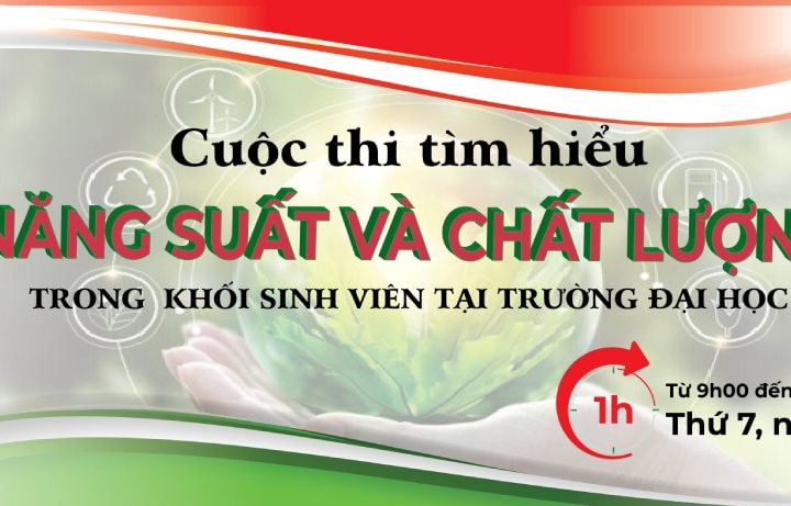 Lần đầu tiên có cuộc thi trực tuyến về năng suất - chất lượng dành cho sinh viên