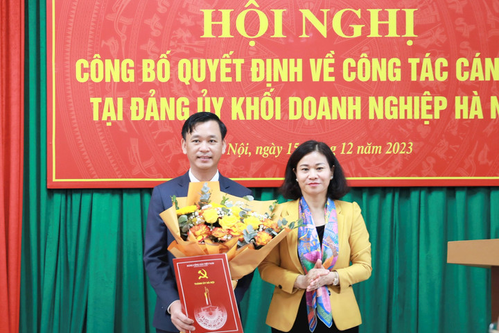 Đồng chí Lương Mạnh Sơn là tân Phó Bí thư Đảng ủy Khối doanh nghiệp Hà Nội