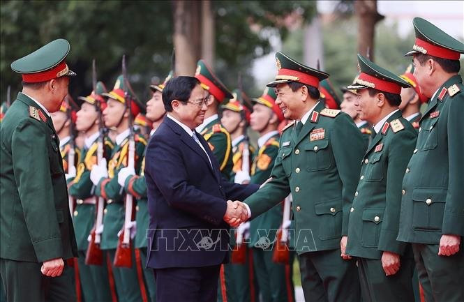 Thủ tướng Phạm Minh Chính: Học viện Quốc phòng cần tích cực tham gia nghiên cứu, tổng kết thực tiễn về đường lối quốc phòng