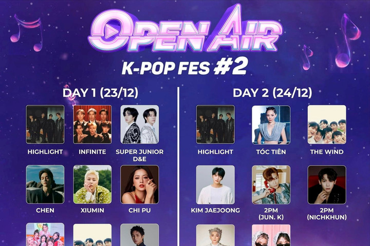 Dừng tổ chức Đại nhạc hội K-Pop Festival Open Air #2 tại Mỹ Đình