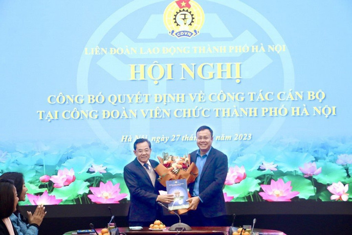 Chỉ định đồng chí Nguyễn Chính Hữu giữ chức Chủ tịch Công đoàn Viên chức thành phố Hà Nội