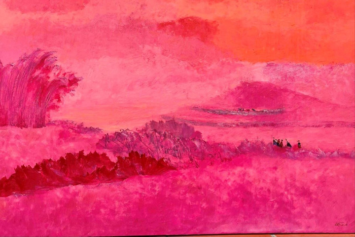 Sắc lạ trong tranh sơn dầu của họa sĩ Lê Thư