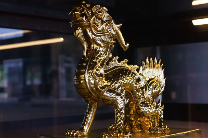 Ngắm bộ sưu tập rồng triều Nguyễn trong điện Thái Hòa