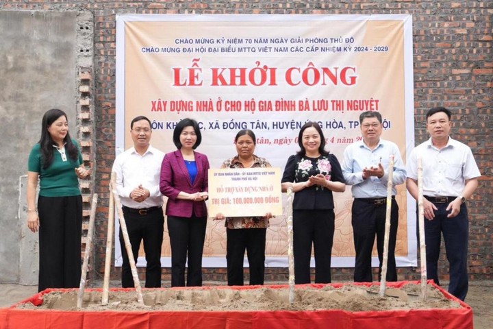 Ứng Hòa: Hỗ trợ xây dựng, sửa chữa nhà ở cho 37 hộ nghèo, cận nghèo