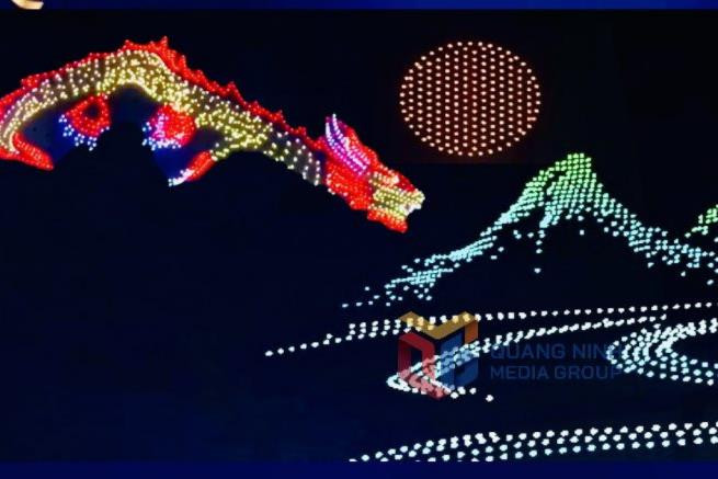 Trình diễn drone và thực cảnh tại Lễ hội carnaval Hạ Long 2024