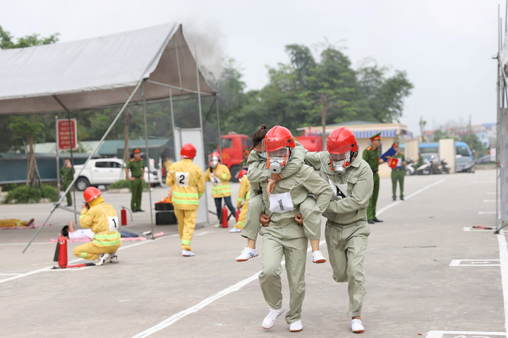 Huyện Thường Tín: 29 đội tuyển tham gia Hội thi “Tổ liên gia an toàn phòng cháy, chữa cháy”
