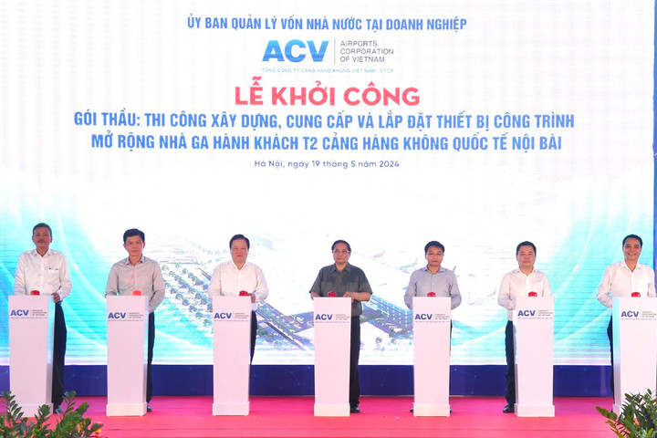 Thủ tướng phát lệnh khởi công Dự án mở rộng nhà ga hành khách T2 - Nội Bài