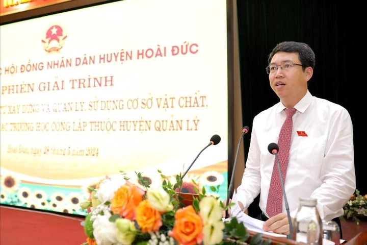 HĐND huyện Hoài Đức tổ chức phiên giải trình về đầu tư xây dựng trường học