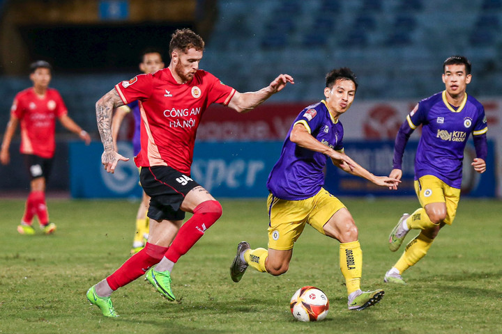 Hùng Dũng lập công, Hà Nội FC giành trọn 3 điểm trong trận “derby” với Công an Hà Nội