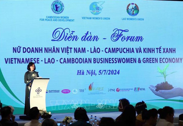 Nữ doanh nhân ba nước Việt Nam - Lào - Campuchia và phát triển kinh tế xanh