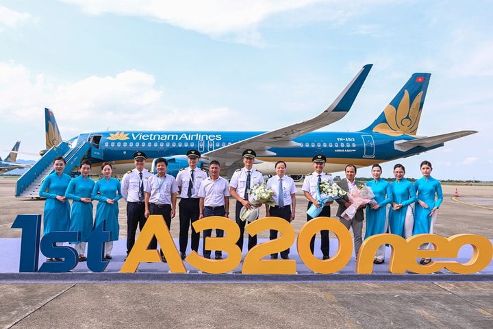 Vietnam Airlines nhận máy bay Airbus A320neo đầu tiên phục vụ cao điểm hè