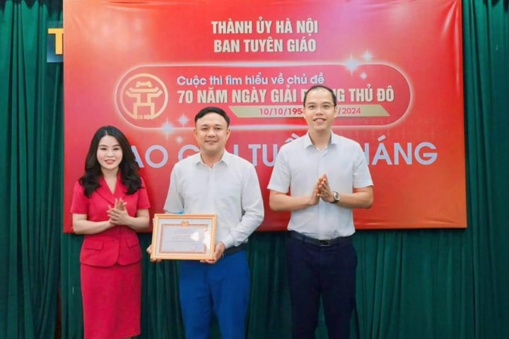 Quốc Oai giành hai giải Đặc biệt Cuộc thi tìm hiểu về 70 năm Ngày giải phóng Thủ đô