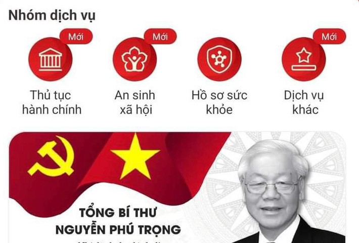 Cập nhật tính năng mới trên VNeID giúp người dân gửi lời chia buồn, tri ân Tổng Bí thư