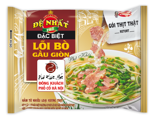 Acecook Việt Nam kết hợp cùng Phở Khôi Hói mang Phở Đệ Nhất hương vị phở lõi bò gầu giòn trứ danh đến mọi nhà