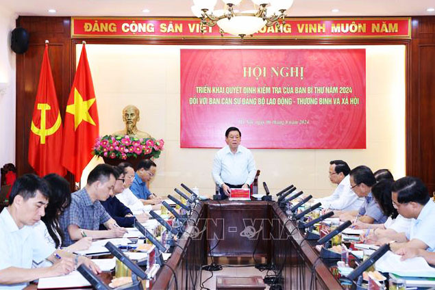 Đoàn Kiểm tra số 1354 của Ban Bí thư làm việc tại Bộ Lao động - Thương binh và Xã hội