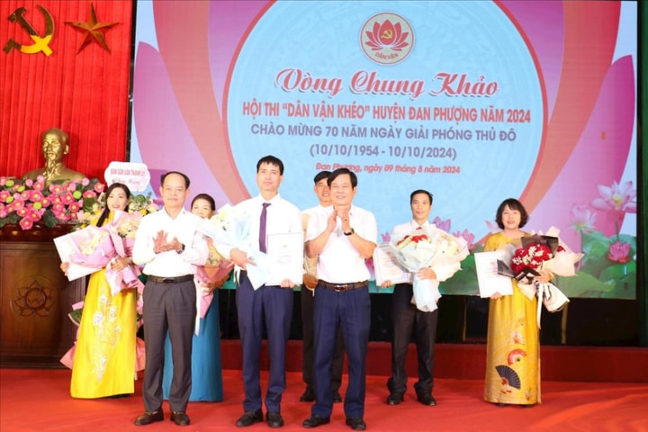 Xã Liên Hồng đạt giải nhất Chung khảo Hội thi "Dân vận khéo" năm 2024 huyện Đan Phượng