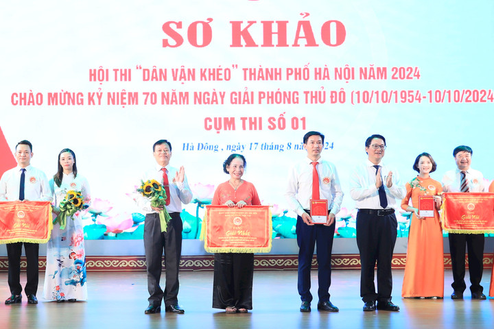 Quận Tây Hồ đoạt giải Nhất hội thi “dân vận khéo” Cụm thi số 1