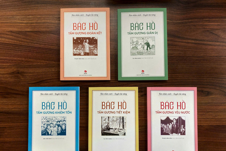 Bộ sách mới về Bác Hồ dành cho độc giả thiếu nhi