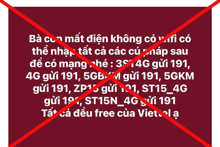 Thông tin về cú pháp khôi phục mạng khi mất wifi là giả mạo